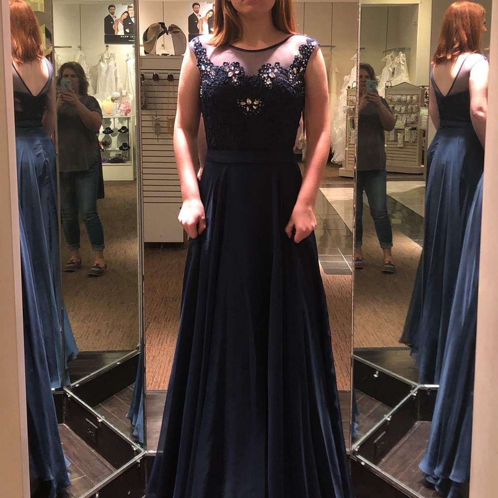 Navy formal dress!! NWT!!